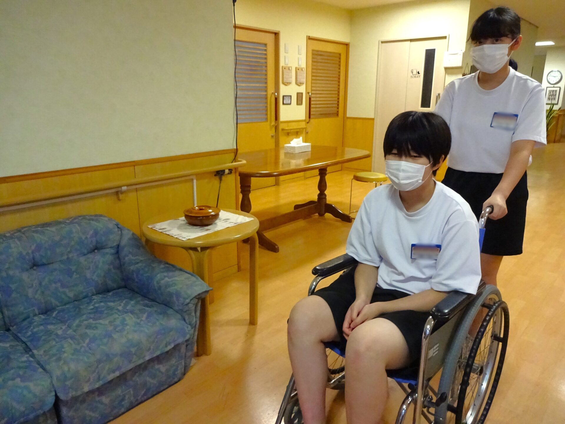 【職場体験】車椅子乗車体験