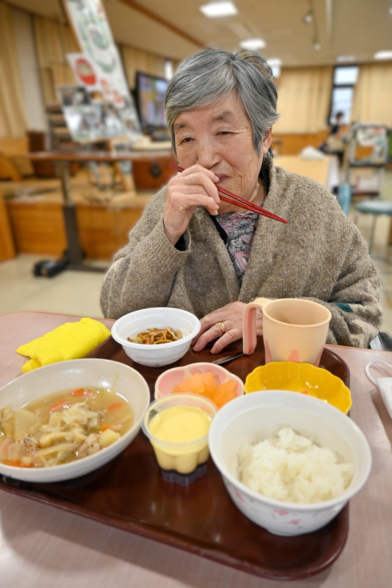 みなさんと豚汁・焼きそばを作りました♪